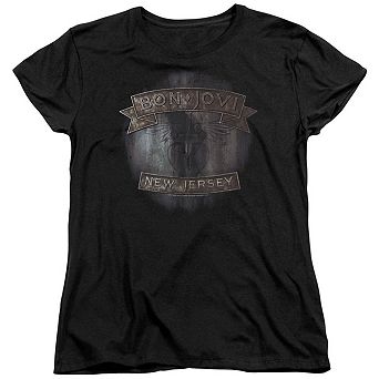 Bon Jovi New Jersey Short Sleeve Womens Tee