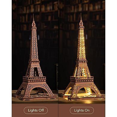 Diy 3d Puzzle Night Of Eiffel Tower 164pcs