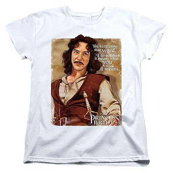 Princess Bride Word Short Sleeve Womens Tee