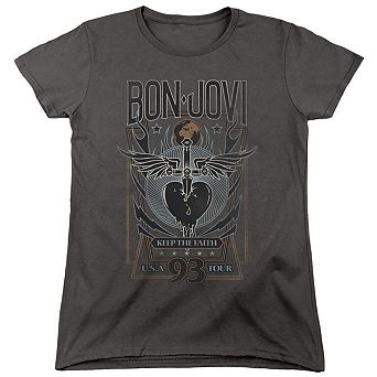 Bon Jovi Keep The Faith Short Sleeve Women´s Tee