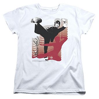 Bruce Lee Kick It Short Sleeve Womens Tee