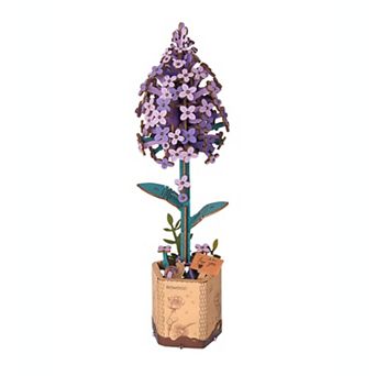 Diy 3d Wood Puzzle Lilac 154 pc