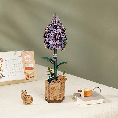Diy 3d Wood Puzzle Lilac 154pcs