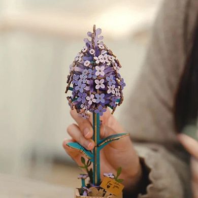 Diy 3d Wood Puzzle Lilac 154pcs