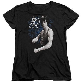Bruce Lee Dragon Stance Short Sleeve Womens Tee