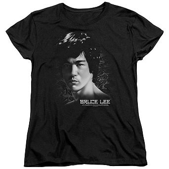 Bruce Lee In Your Face Short Sleeve Womens Tee