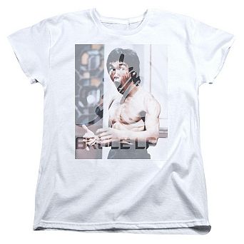 Bruce Lee Revving Up Short Sleeve Womens Tee