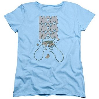 Sesame Street Nom Nom Short Sleeve Womens Tee