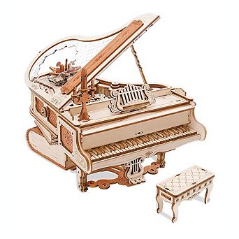 Diy 3d Music Box Puzzle Magic Piano 223 pc