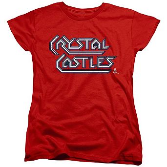 Atari Crystal Castles Logo Short Sleeve Womens Tee