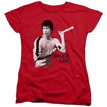 Bruce Lee Nunchucks Short Sleeve Womens Tee