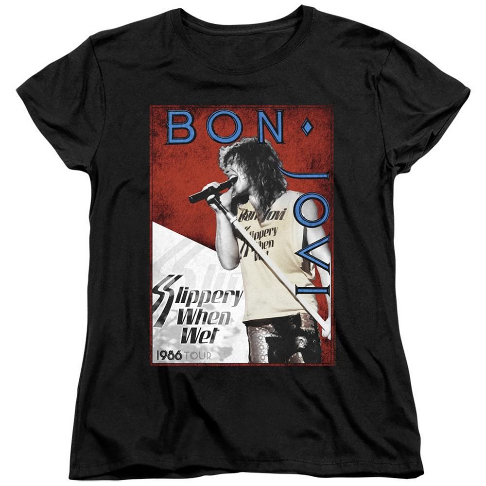 Bon Jovi 86 Tour Short Sleeve Womens Tee
