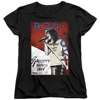 Bon Jovi 86 Tour Short Sleeve Womens Tee