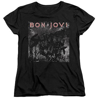 Bon Jovi Slippery Cover Short Sleeve Women´s Tee