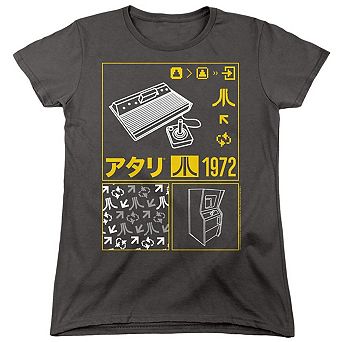 Atari Kanji Squares Short Sleeve Women´s Tee