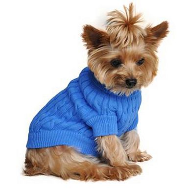 Doggie Design Dog Cable Knit 100% Cotton Sweater