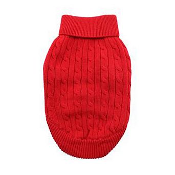 Doggie Design Dog Cable Knit 100% Cotton Sweater
