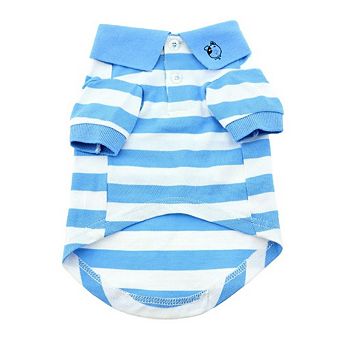 Doggie Design Striped Dog Polo Shirt
