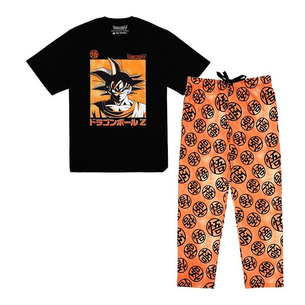 Men's Dragon Ball Z Goku Pajama Top & Pajama Bottom Set