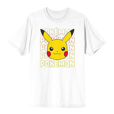 Men's Pokémon Pikachu Big Face Pajama Top & Pajama Bottom Set