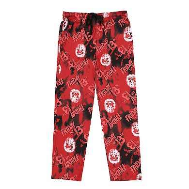 Men's Friday The 13th Jason Pajama Top & Pajama Bottom Set