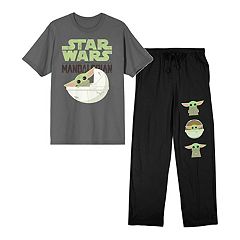 Men's Grogu Christmas Fleece Pajama Pants