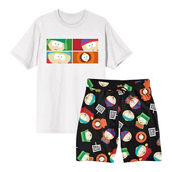 Men's South Park 2 pc Pajama Top & Pajama Shorts Set
