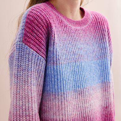 Girls 6-20 SO® Boxy Crewneck Sweater in Regular & Plus Size