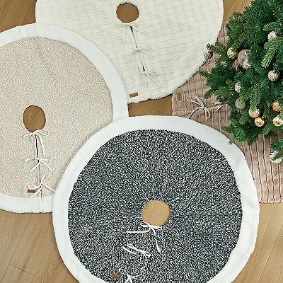 Koolaburra by UGG Elista holiday Christmas deals tree skirt knit faux fur