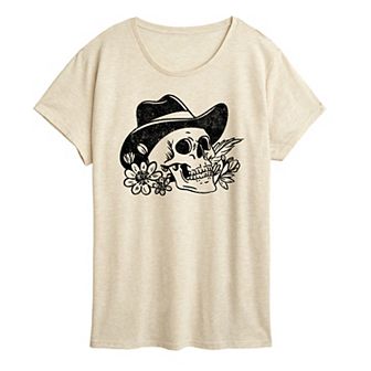 Women's Cowboy Skull Tee Graphic Tee