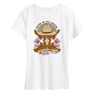 Women's Raised On 90's Country Graphic Tee