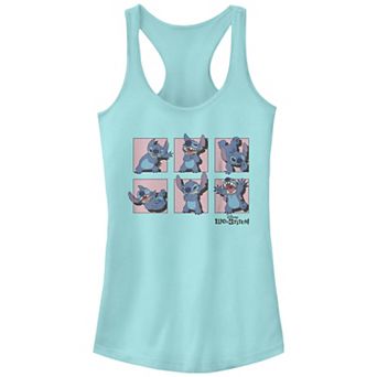 Disney's Lilo & Stitch Wacky Poses Stitch Racerback Graphic Tank Top