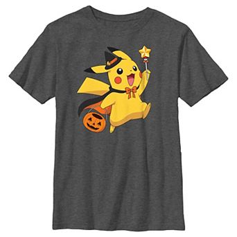 Boys Pokemon Pikachu Trick Or Treating Graphic Tee