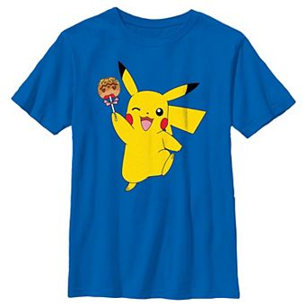 Boys Pokemon Pikachu With Caramel Apple Graphic Tee