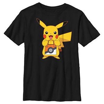 Boys Pokemon Pikachu Trick Or Treat Bag Graphic Tee