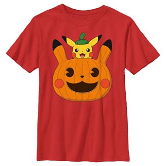 Boys Pokemon Pikachu Jack O' Lantern Graphic Tee