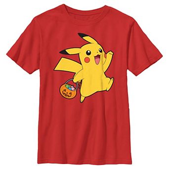 Boys Pokemon Pikachu Trick Or Treating Graphic Tee