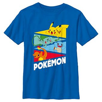 Boys Pokemon Starters In Action Graphic Tee