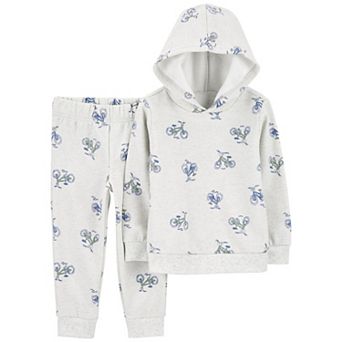 Toddler Boy Carter's 2 pc Bicycle Fleece Pullover Hoodie & Pull-On Pants Set
