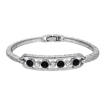 1928 Crystal Thin Bangle Bracelet