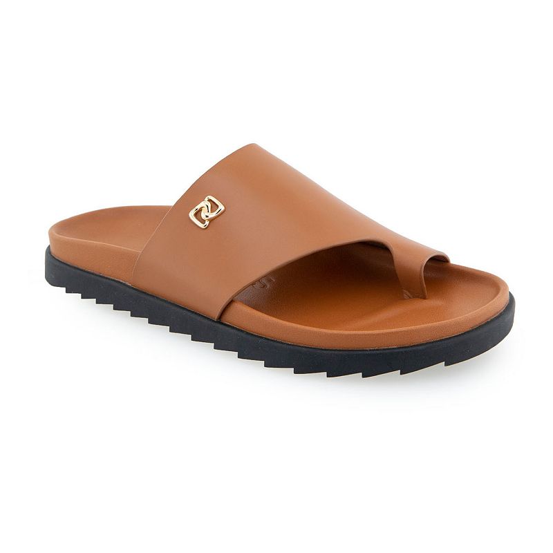 Aerosoles Laurel Women's Hooded Thong Slide Sandals, Size: 6 Medium, Leather