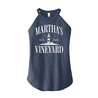 Juniors' Martha's Vineyard High Neck Tank Top