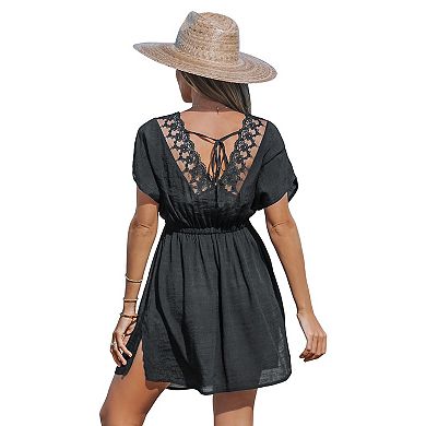 Women's Cupshe Dolman Sleeve Swim Cover-Up Dress