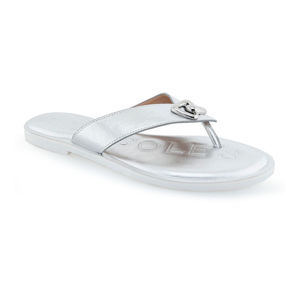 Aerosoles silver sandals deals