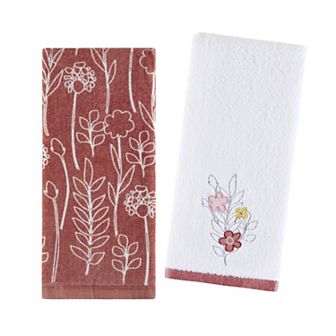 The Big One Floral 2-Pack Hand Towel Set