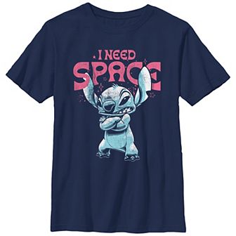 Disney's Lilo & Stitch Boys 8-20 I Need Space Stitch Tee