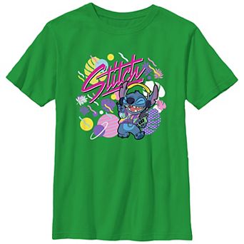 Disney's Lilo & Stitch 90s Rock Stitch Boys Graphic Tee
