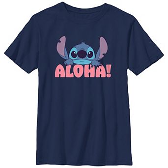 Disney's Lilo & Stitch Aloha Peeking Stitch Boys Graphic Tee