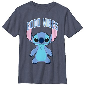 Disney's Lilo & Stitch Good Vibes Only Stitch Boys Graphic Tee