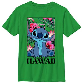 Disney's Lilo & Stitch Floral Frame Stitch Boys Graphic Tee